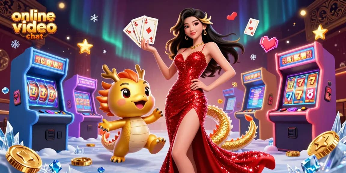Engage in lively online video chat while winning at thrilling casino games.