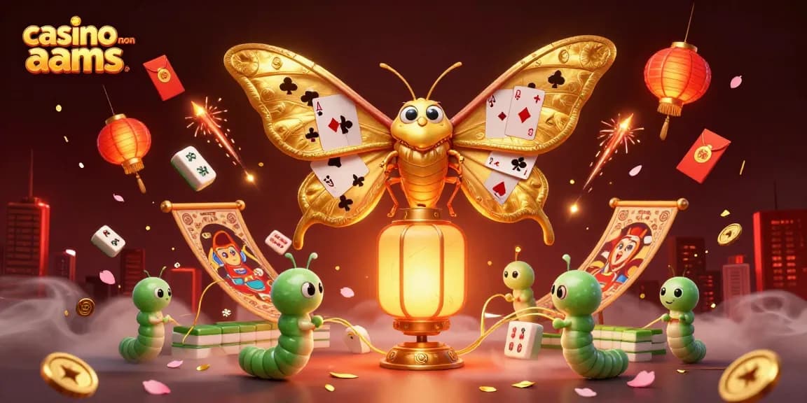 Gioca nei casino non AAMS con un'atmosfera magica e premi dorati che fluttuano.