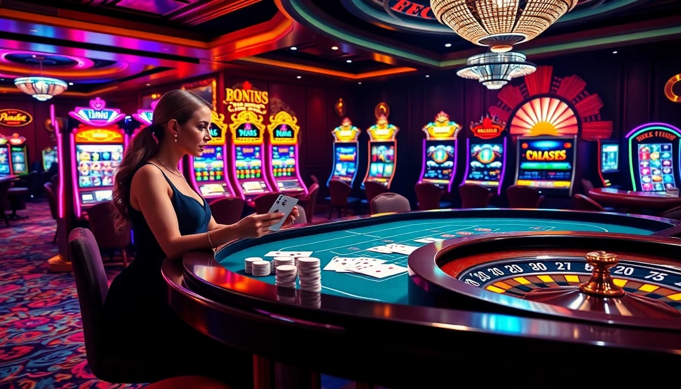Vivez l'excitation du meilleur casino en ligne France avec un jeu de poker élégant et des machines à sous vibrantes.