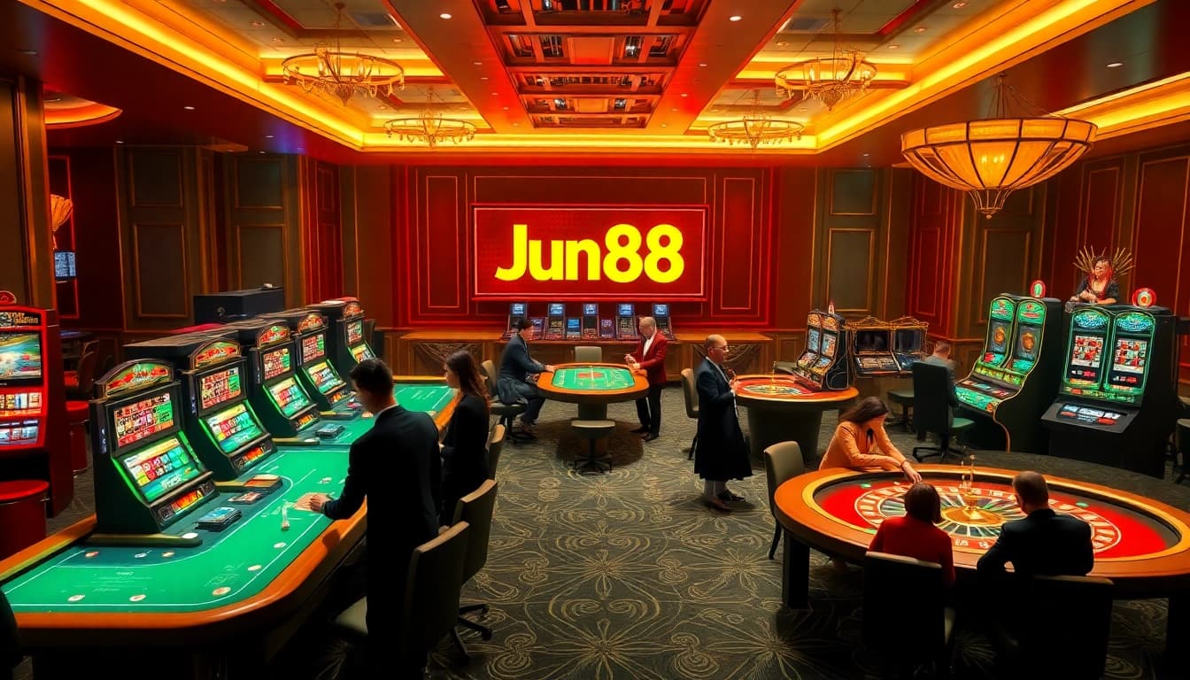 Engage with thrilling gaming at https://jun886.dev/ featuring vibrant casino tables and professional croupiers.
