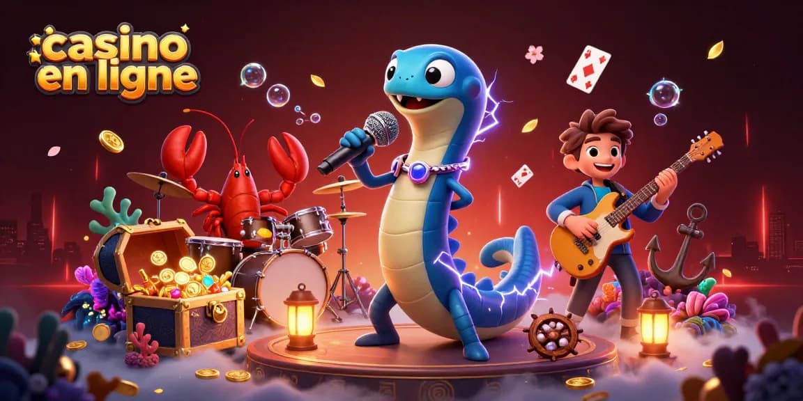 Profitez de l'excitation du casino en ligne avec un concert sous-marin captivant.