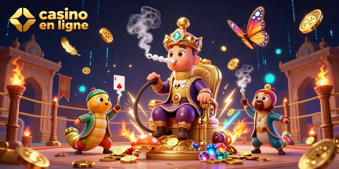 Casino en ligne : illustrations vivantes de jeux de cartes et de poker en direct.