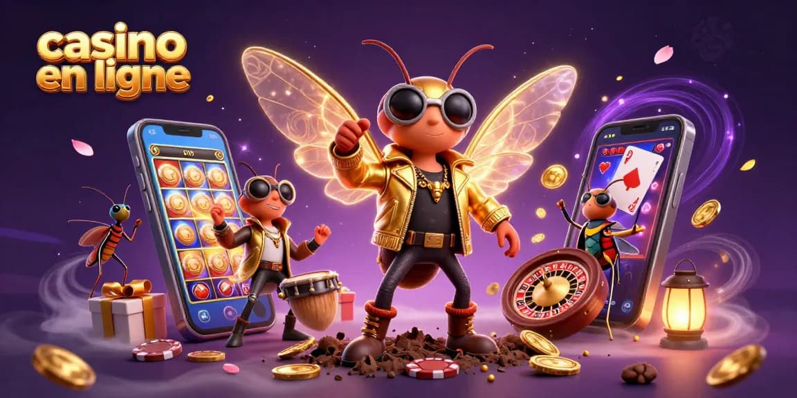 Plongez dans l'univers du casino en ligne avec des jeux palpitants et des personnages animés.