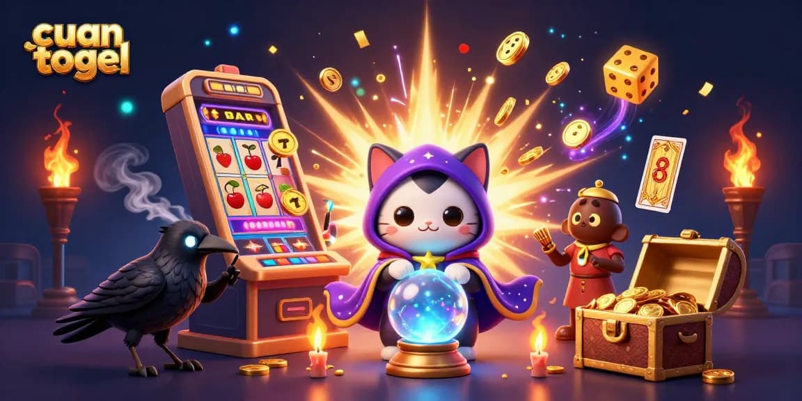 Experience cuan togel thrills with mystic characters and dynamic casino elements in this vibrant 3D scene.