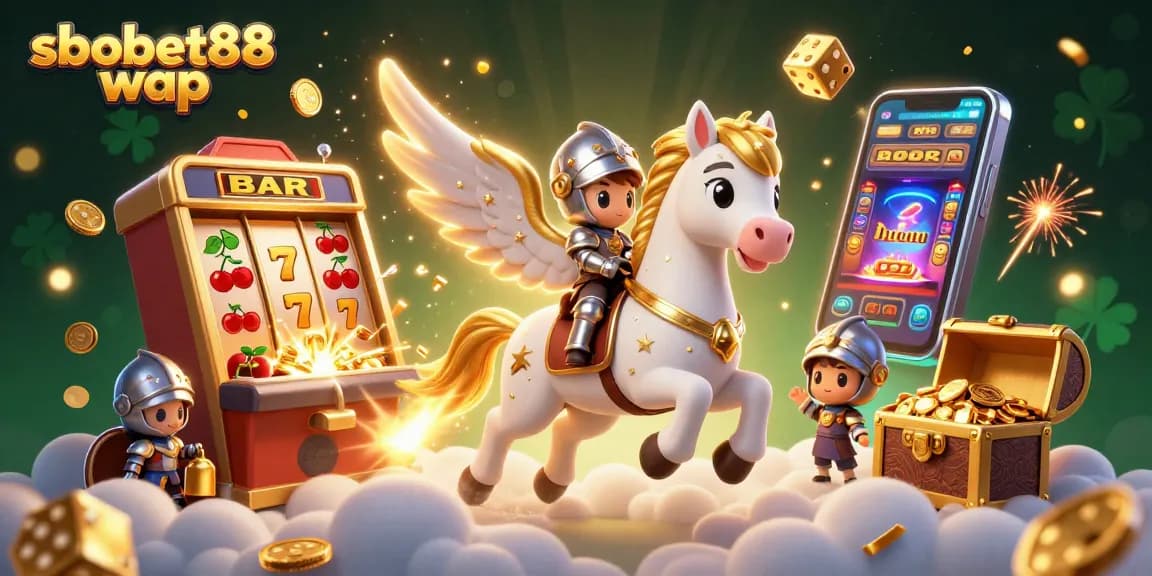 Experience thrilling gaming with sbobet88 wap, featuring dynamic 3D visuals of casino excitement.