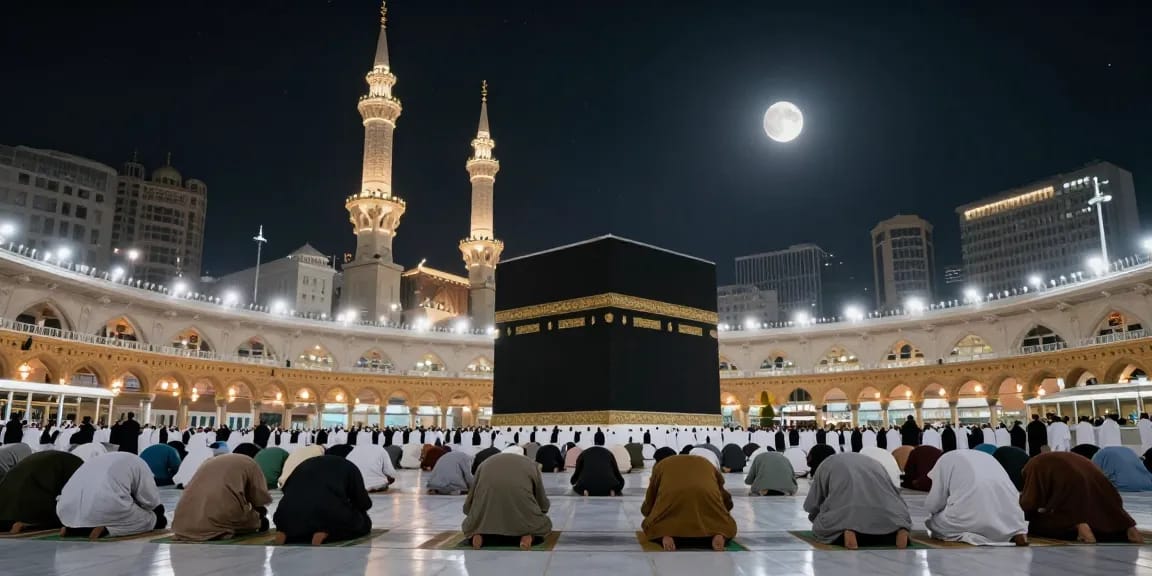 Experience umroh Itikaf in serene tranquility at Masjidil Haram, offering a perfect travel guide for spiritual tourism.