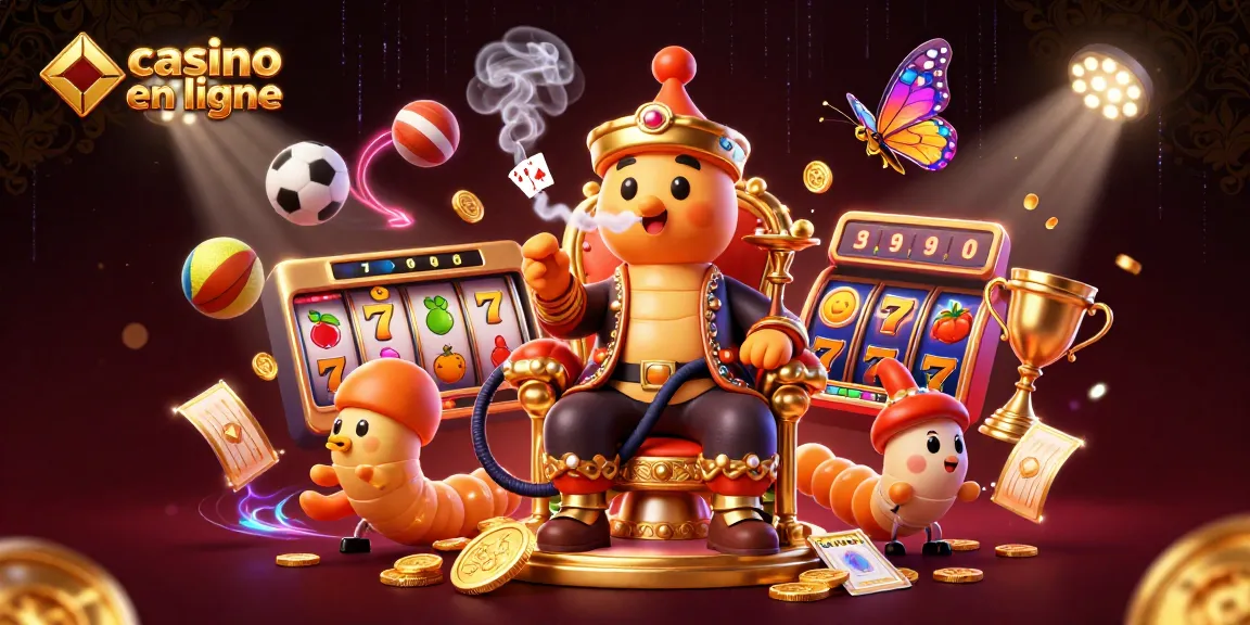Engagez-vous dans le casino en ligne avec des personnages colorés et des éléments de jeu captivants.