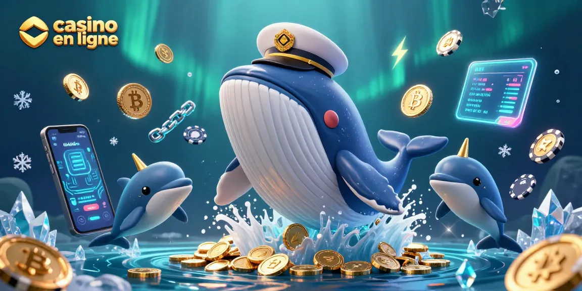 Profitez des jeux passionnants avec un casino en ligne dans une scène ludique remplie de pièces d'or.