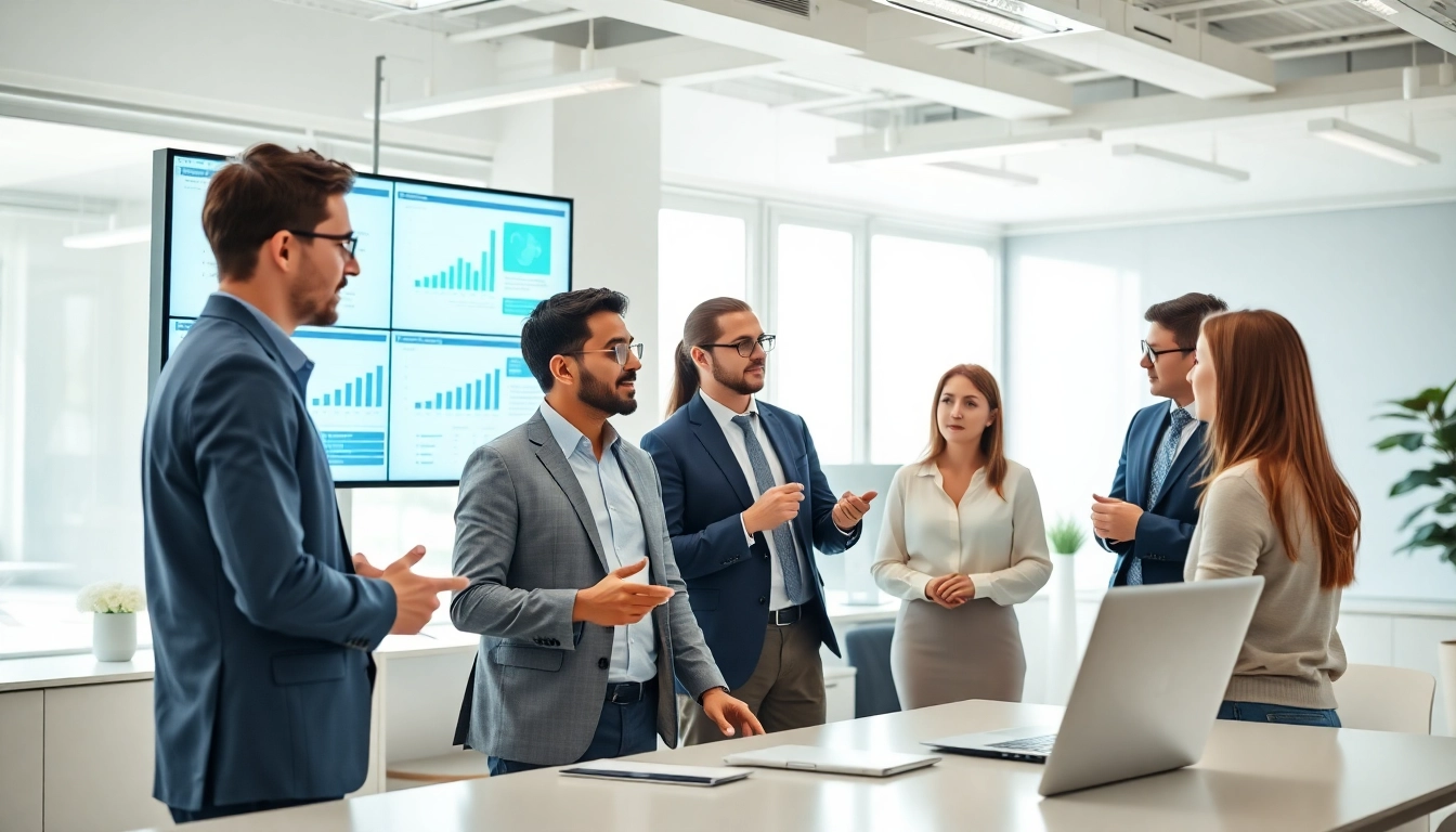 Visualize managed it services lakeland with a professional IT team working collaboratively in a vibrant office.