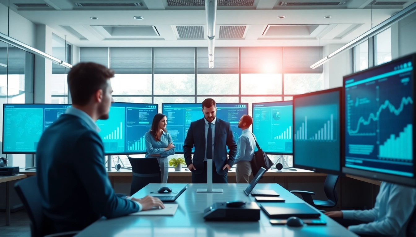 Showcasing enterprise assistant saas features in a modern workspace focused on collaboration.