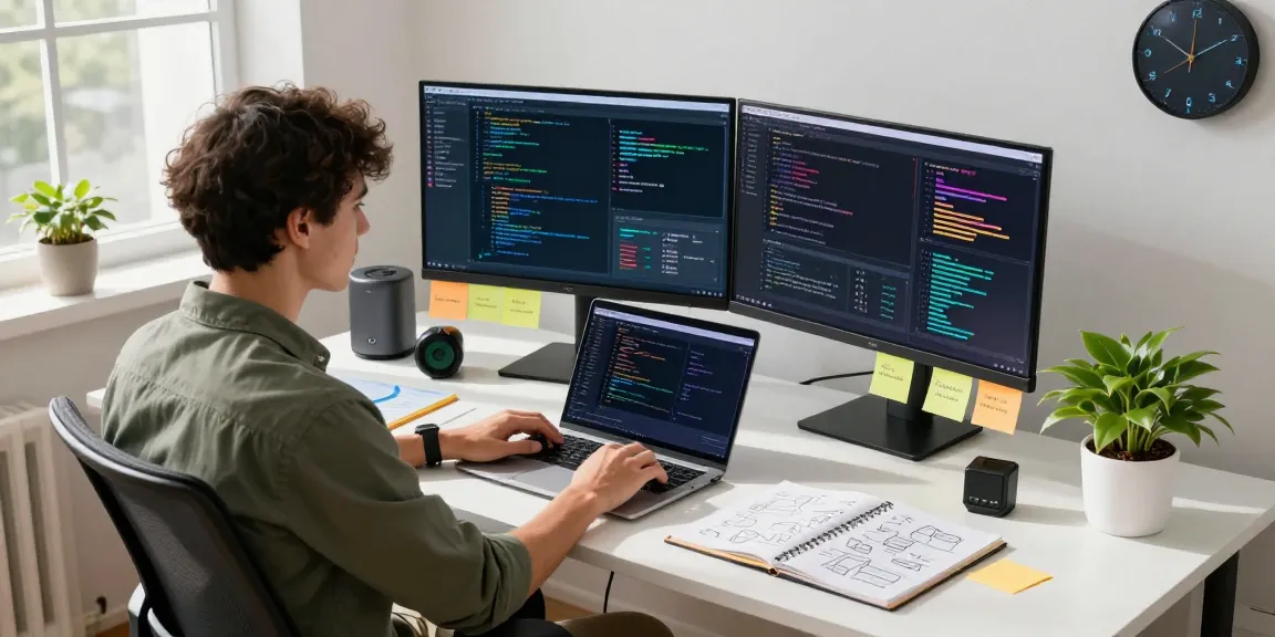 Embracing the future with crush on ai in an innovative tech workspace highlighting data analysis, creativity, and advanced AI tools.