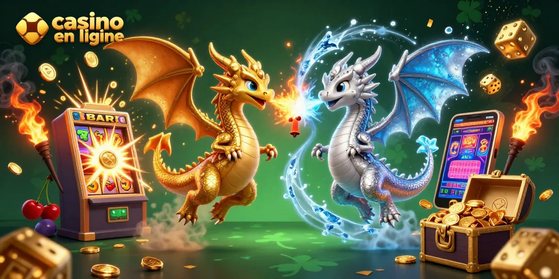 Profitez de l'énergie du casino en ligne avec des dragons et des machines à sous magiques.