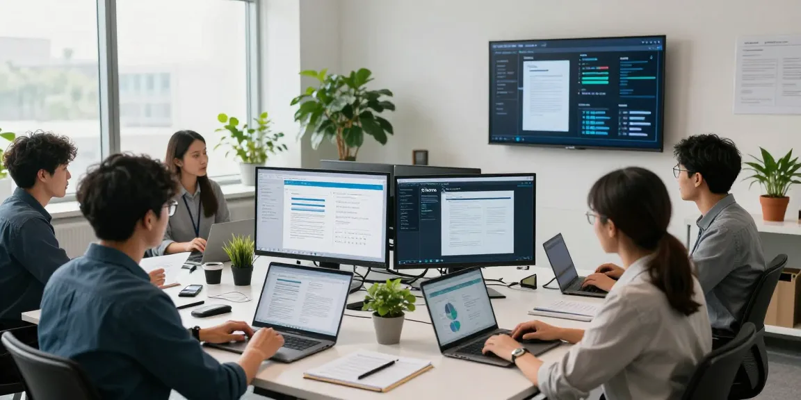 Detect fake PDF technology in a modern workspace with AI analysis.