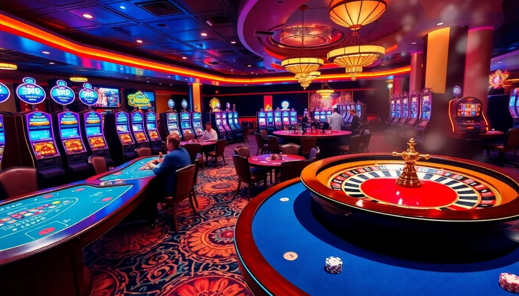 KJC AC 3 features a thrilling casino scene with dice, cards, and roulette.
