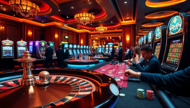Players winning big at QQ88 COM casino games, showcasing excitement and luxury.