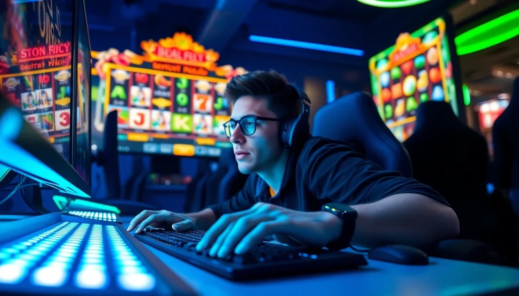 Mengalami keseruan slot deposit pulsa dengan tampilan permainan yang hidup dan energik.