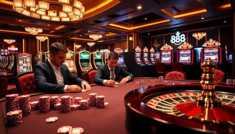 Experience high-stakes gambling at https://jun88buzz.info/ with poker, roulette, and vibrant slot machines.