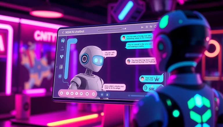 Innovative NSFW AI chatbot interface showcasing advanced interaction.