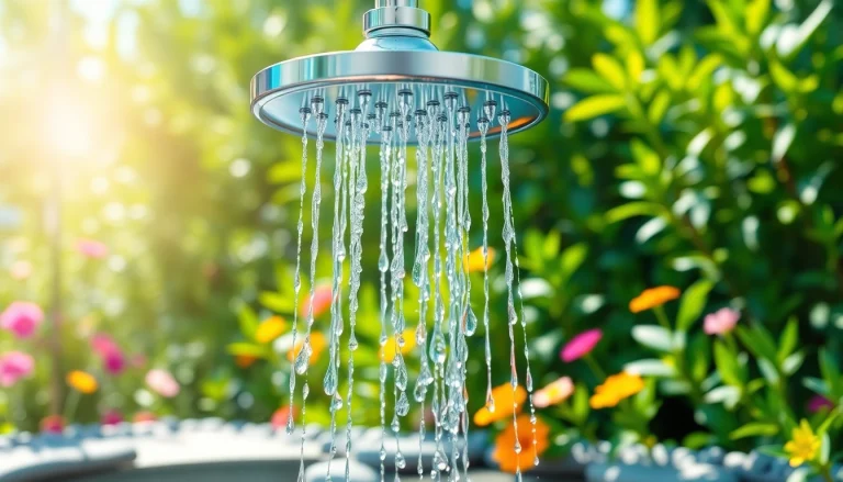 Experience sunny shower USA in a vibrant outdoor setup showcasing a modern design with natural beauty.
