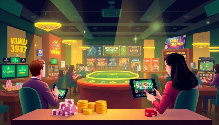 Thưởng thức những trò chơi hấp dẫn trên nền tảng cá cược trực tuyến Ku Ku 3933 Net với hình ảnh casino sống động.