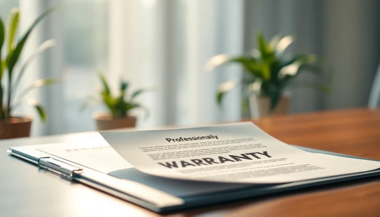 Illustration of what makes Pretzel more transparent than other warranty companies, highlighting a warranty document on a desk.