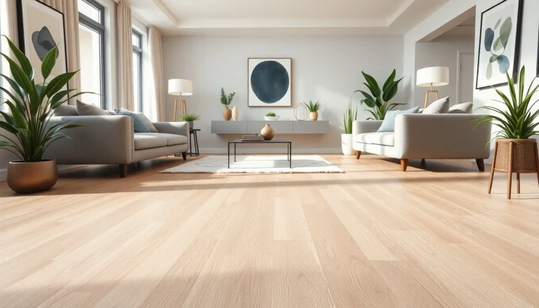 Transform your space with lvp flooring, showcasing elegant design and modern decor in beautiful light.