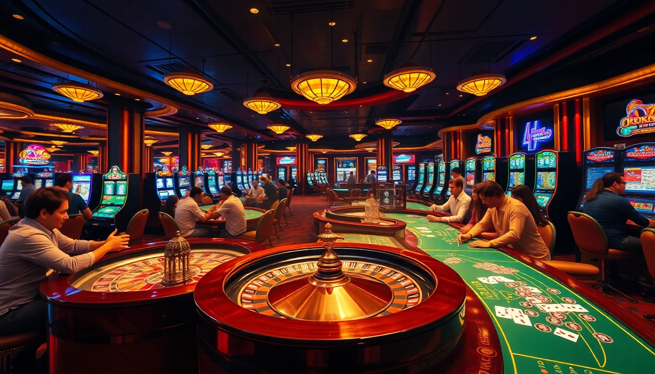 Experience the thrill of gambling at mm88.br.com with vibrant casino visuals and exciting game elements.