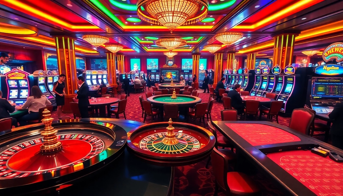 Experience the dazzling excitement of Hay88 with vibrant casino gaming tables and thrilling action.