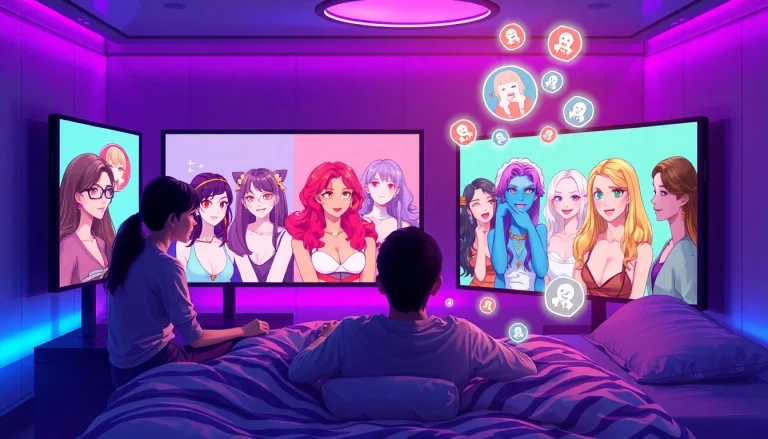 Explore engaging chats with the best nsfw ai chatbots in a high-tech setting.