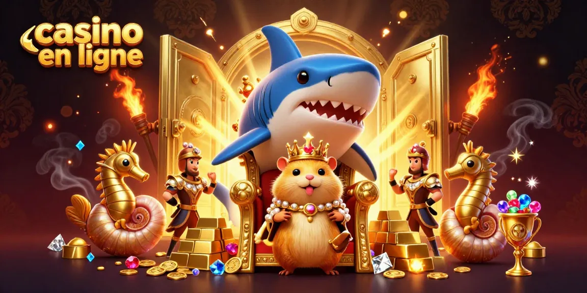 Jouez aux machines à sous passionnantes dans un casino en ligne animé avec des trésors étincelants.