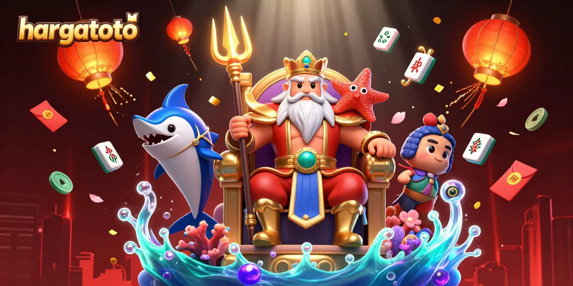 Hargatoto players enjoy dynamic gaming with sea king Neptune and vibrant slot activities.
