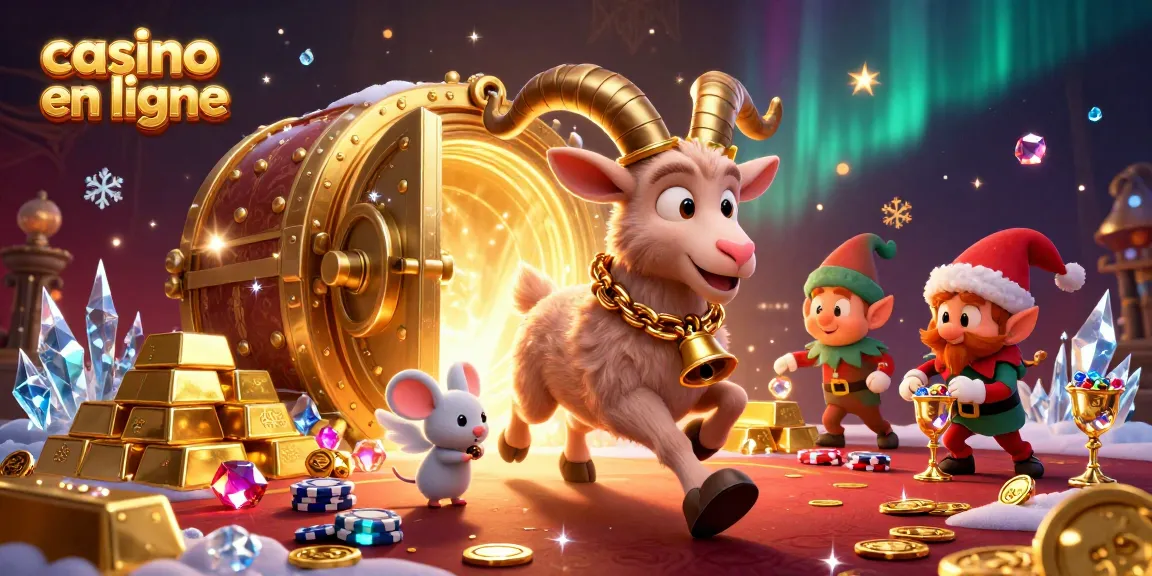 Profitez de l'excitation du casino en ligne avec une illustration festive captivante.