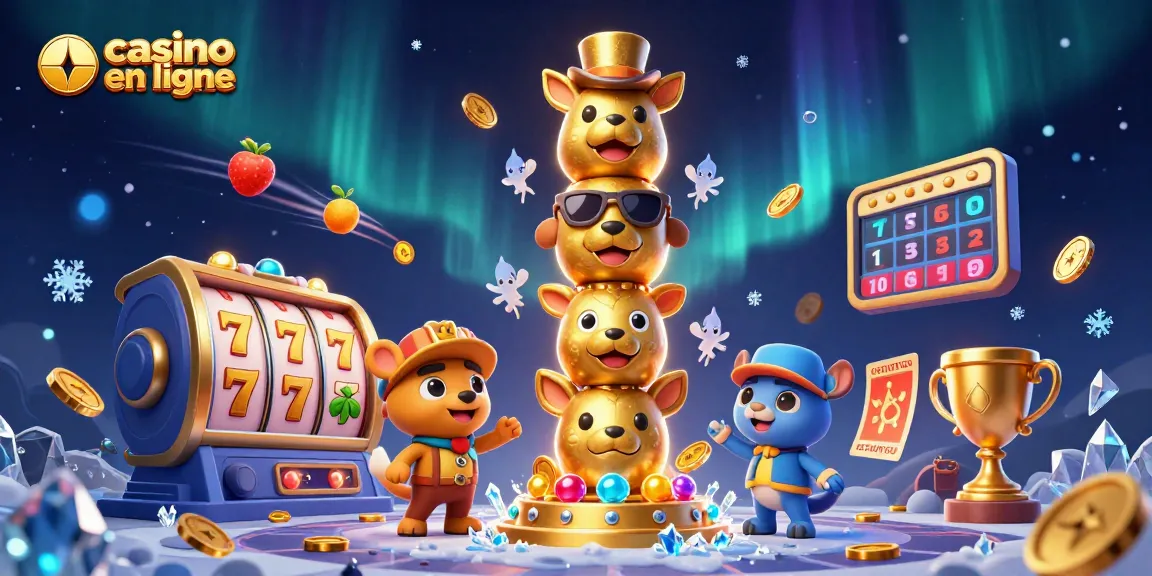 Profitez d'une expérience immersive au casino en ligne avec des symboles de machines à sous scintillants.