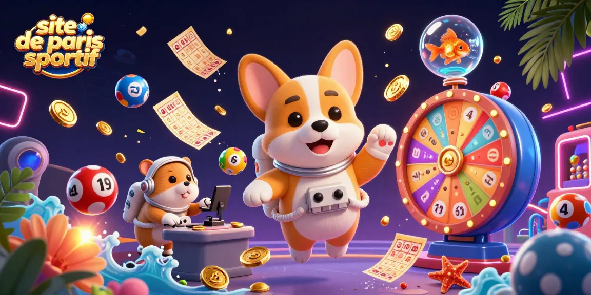 Jouez avec le site de paris sportif en découvrant un casino spatial animé avec des personnages amusants et des éléments de jeu.