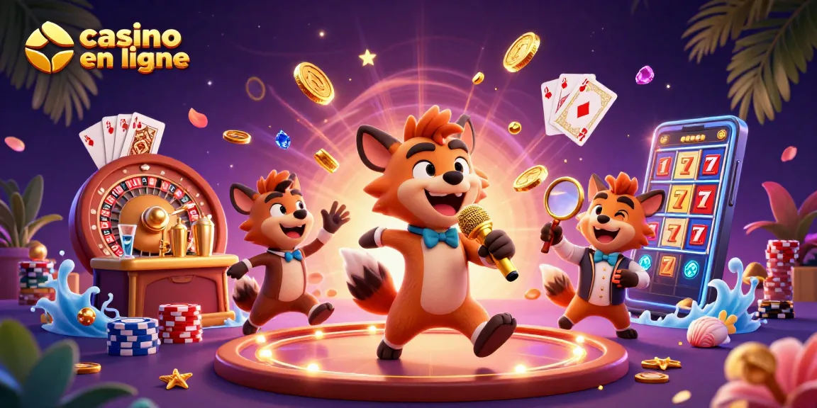 Profitez d'un casino en ligne vibrant avec des hyènes animées dans un club comique.