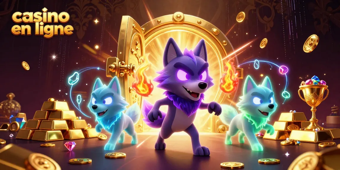 Découvrez une scène captivante de casino en ligne avec des loups fantomatiques dans un monde de trésors.
