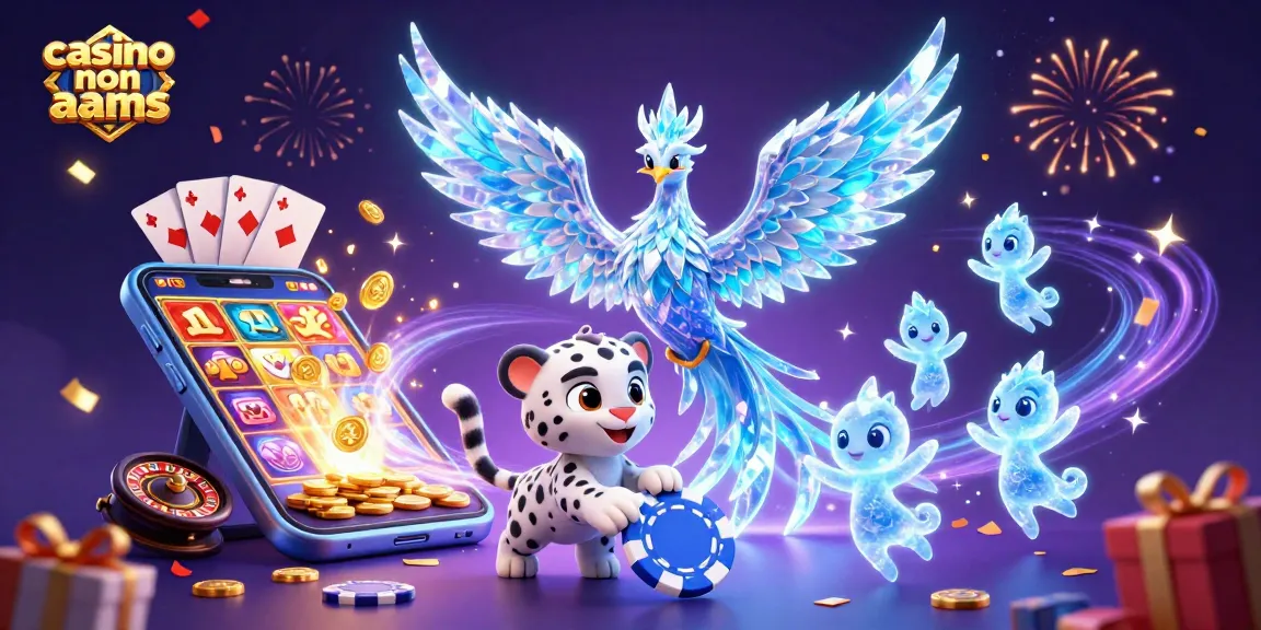 Gioca per vincere al casino non aams con un'immagine di un fenice di ghiaccio e un cucciolo di leopardo.