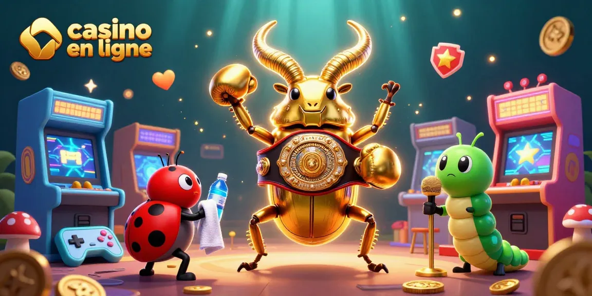 Découvrez le casino en ligne à travers une illustration 3D captivante avec des personnages ludiques.