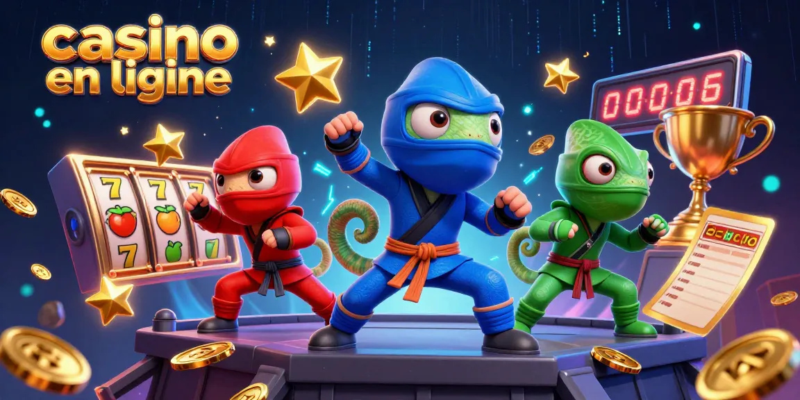 Profitez des meilleures expériences de casino en ligne avec des chameaux ninjas et des lots d'or.