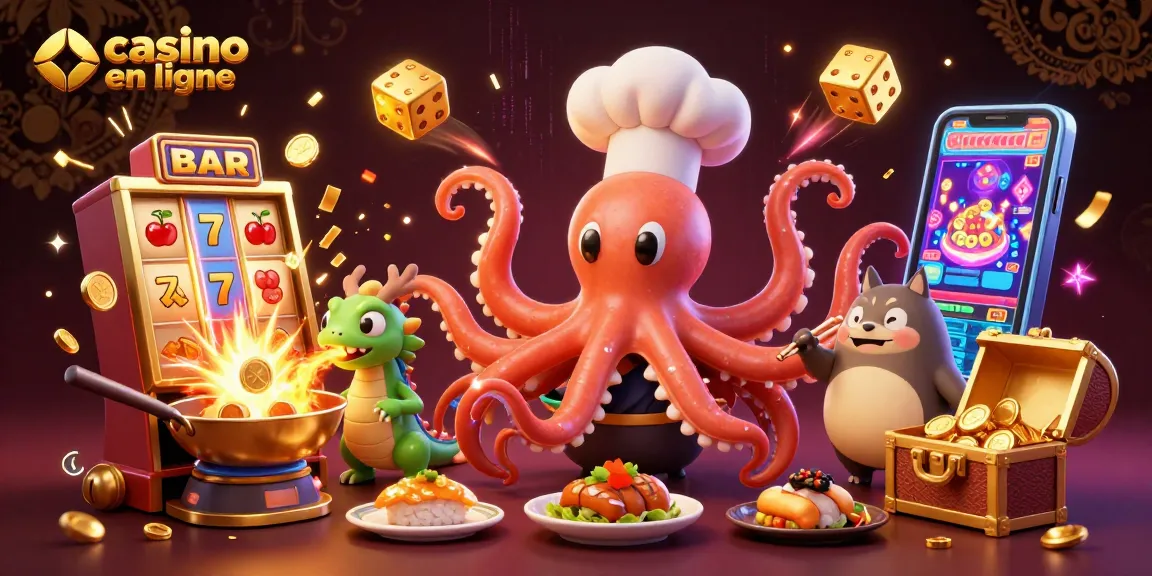 Gagnez au casino en ligne avec une scène animée de personnages ludiques.