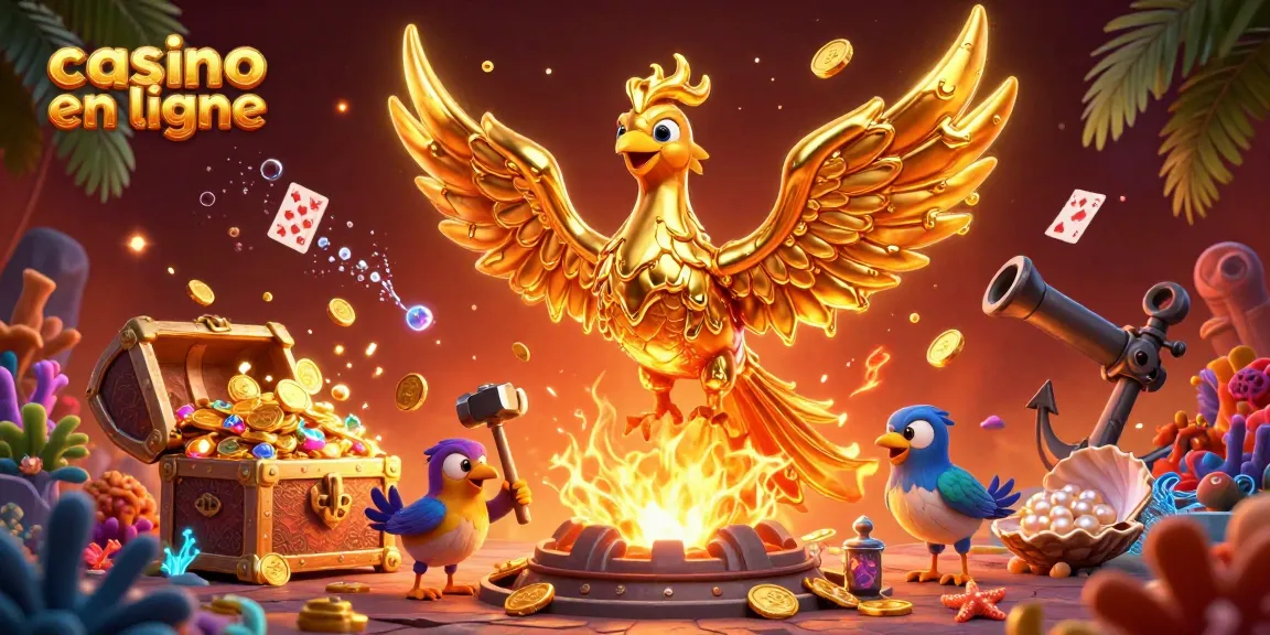 Faites briller vos gains au casino en ligne avec le phoenix doré et des trésors explosifs