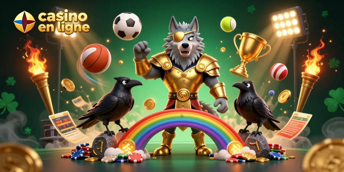 Vivez l'excitation du casino en ligne avec cette illustration 3D riche en détails, mettant en avant des symboles de jeu captivants.